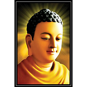 Tranh thêu chân dung Phật Thích Ca LV3295 - kích thước: 43 * 59cm. (TRANH CHƯA LÀM)