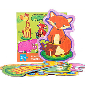 Đồ Chơi Lắp Ghép Cho Bé My Best Puzzle - Động Vật Rừng 27 Chi Tiết (Từ 2-4 tuổi)
