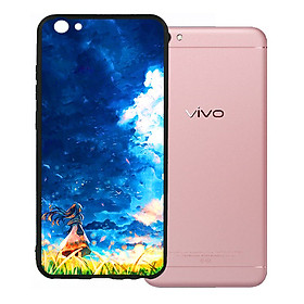 Ốp lưng viền TPU cho Vivo V5 - Little Girl