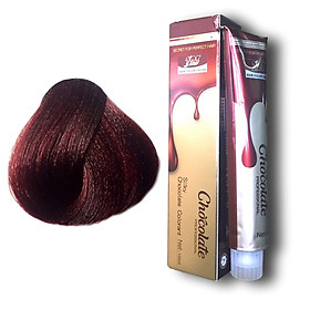 Thuốc nhuộm tóc màu nâu Socola 5.45 ánh đỏ rượu 123 Chocolate Color Cream 100ml