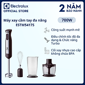 Máy xay cầm tay đa năng Electrolux - ESTM5417S - công suất mạnh mẽ, lưỡi dao bằng thép không gỉ [Hàng chính hãng]