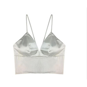 ÁO LÓT NỮ ️Áo Bra Croptop lụa cao cấp - móc cài lưng 4 nấc