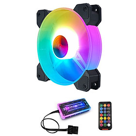 Bộ 1 Quạt + Hub Khiển Coolmoon X RGB - Hàng nhập khẩu