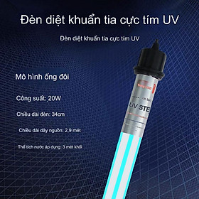 Đèn UV Creator Công Suất 5W, 7W, 9W, 11W, 20W, 30W, 40W, 60W Diệt Rêu, Tảo Có Hại Cho Cá Cảnh, Hồ Koi - 20W cho bể &lt; 2000L