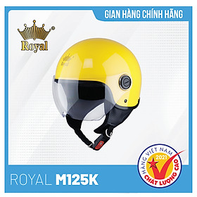 Nón bảo hiểm 3/4 Royal M125K thiết kế nhỏ gọn, nhiều màu sắc, phù hợp mọi độ tuổi, hàng chính hãng