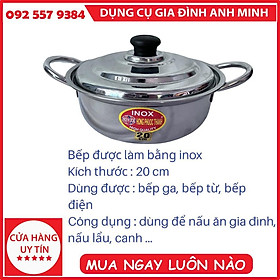 Mua 20 Nồi lẩu inox Nồi inox nấu bếp từ Nồi inox 304 Nồi inox 3 đáy Nồi inox nhỏ dùng trong gia đình