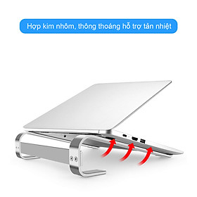 Mua Giá Đỡ Máy Tính  Laptop  Hợp Kim Nhôm Cao Cấp. Hỗ Trợ Tản Nhiệt Chống Mỏi Cổ  Vai  Gáy DRU - Hàng Chính Hãng
