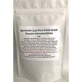 Sodium Bentonite Clay Montmorillonite Fine Powder 8oz | Food Grade | Mined in Big Horn Wyoming Detox | The Bloomin Herb Shoppe White Label Herbs | (Montmorillinite) | Water Washed no Chemicals