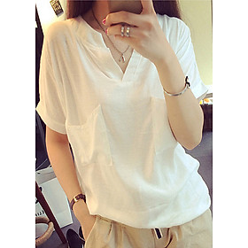 Sơ mi nữ ngắn tay cổ V Haint Boutique 28
