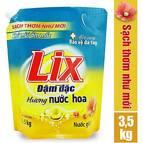 Nước giặt Lix Hương Nước Hoa Túi 3.5Kg - Tẩy Sạch Cực Mạnh Vết Bẩn - NGH07