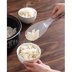 Muỗng Thìa xúc cơm chống dính nhà bếp Nhật Bản, xẻng xúc cơm, nồi cơm điện chịu nhiệt độ cao, thìa xúc cơm, lưới nhựa TPX, thìa xúc cơm màu trong suốt