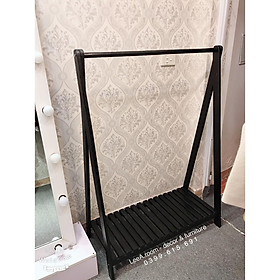 Mua Kệ Treo Quần Áo Chữ A 1FM - Gỗ Tần Bì - Sơn Đen