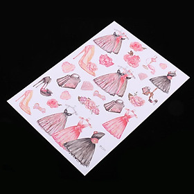 10 Sheets DIY Paper Stickers Diary Scrapbook Label Sticker Photo Album Decor