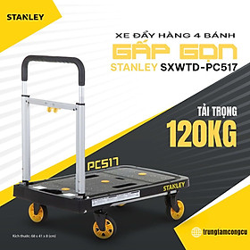 Mua Xe Đẩy Tay 4 Bánh Cao Cấp (Có thể gấp gọn) STANLEY PC517