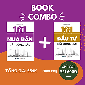 Hình ảnh COMBO sách bất động sản: 101 câu hỏi và giải đáp mua bán bất động sản + 101 câu hỏi và giải đáp đầu tư bất động sản