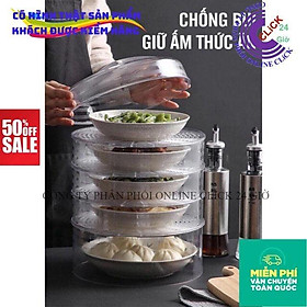 Lồng Bàn Việt Nhật, Hộp Đựng Thức Ăn 5 Tầng Có Thể Tháo Ra, Khay Đậy Thực Phẩm Giữ Nhiệt Trong Suốt - Hàng Cao Cấp