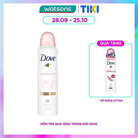 Xịt Khử Mùi Dove Powder Soft Mềm Mịn Hương Phấn Thơm 150ml