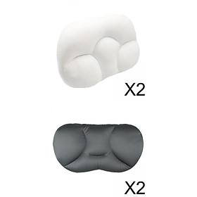 4 Pieces 3D Bed Pillow   back Egg Bedding Neck
