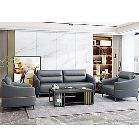 Mua Bộ sofa da văn phòng cao cấp Juno Sofa kèm ghế đơn HVPCT-21