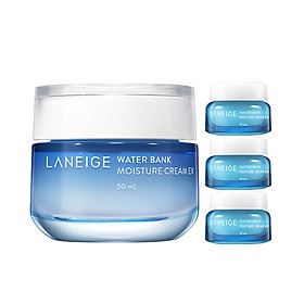 Bộ Kem Dưỡng Ẩm Cho Da Thường Và Da Khô Laneige Water Bank Moisture Cream EX 50ml + 30ml