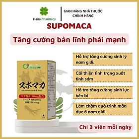 [Japan] Viên uống Supomaca tăng cường sinh lý Nam giới chống xuất tinh sớm bổ thận tráng dương sinh Genki Fami 90 viên