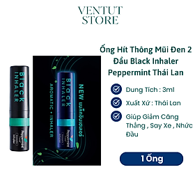 Mua Ống Hít Thông Mũi Đen 2 Đầu Black Inhaler Peppermint Thái Lan