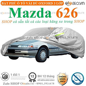 Bạt che phủ xe ô tô Mazda 626 3 lớp cao cấp