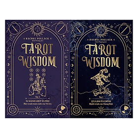 Combo 2Q Sách Tarot Wisdom (Tập 1+ Tập 2): 22 Lá Bài Ẩn Chính – Hành Trình Của Chàng Khờ  + 56 Lá Bài Ẩn Phụ – Bức Tranh Toàn Cảnh Của Vũ Trụ