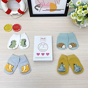 Set 4 Vớ hoạt hình Hinata Nhật Bản V11_100% Cotton, co dãn tốt