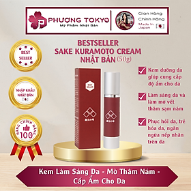 BestSeller Sake Kuramoto Cream Nhật Bản - Kem dưỡng da giúp cung cấp độ ẩm, làm sáng da và làm mờ vết thâm nám.