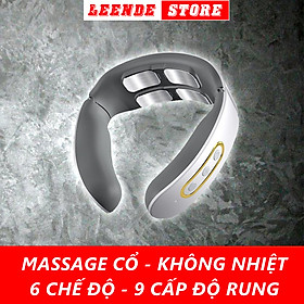 Máy massage cổ vai gáy 6 chế độ, 9 cường độ, 4 đầu mát xa, thoải mái tận hưởng cuộc sống