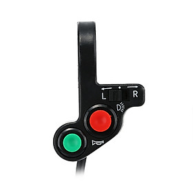 Bộ Công Tắc 3 Trong 1 DIY Đèn Pha/Xi - Nhan/Còi Cho Xe Gắn Máy - Đen (2.2cm)