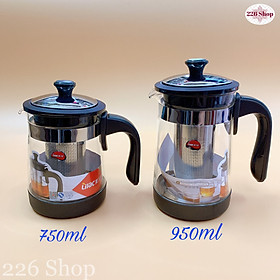 Mua Bình Lọc Trà Thủy Tinh Lilac S11 Có Lõi Lọc Inox - Chịu Nhiệt Đến 120 Độ