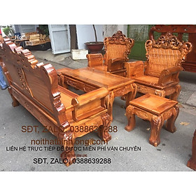Mua Bàn ghế phòng khách mẫu Hoàng Gia gỗ sang trọng