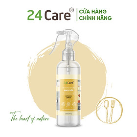 Xịt nhà bếp tinh dầu 24CARE 50ml/100ml/250ml - Xịt lau chùi bếp, bề mặt bị dính bẩn, diệt bề mặt dính vi khuẩn, không khí chứa vi khuẩn