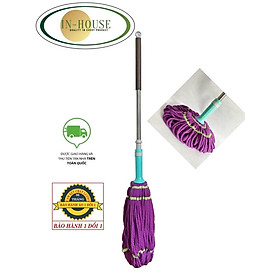 Mua cây lau nhà tự vắt trợ lực tròn cao cấp (BÔNG LAU LỚN)