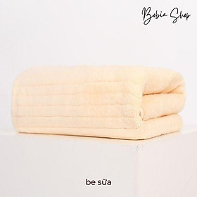 Mua Khăn mặt  Khăn lau đầu lông cừu san hô vân kẻ sọc siêu dày  siêu mềm mịn cho da của gia đình 35x75cm