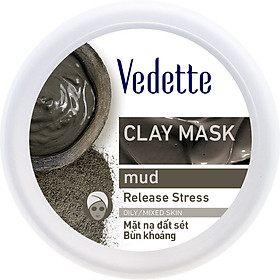 Mặt Nạ Đất Sét Sạch Sâu Dịu Nhẹ Vedette Bùn Khoáng (Giảm Stress Cho Da) - Hũ 145g