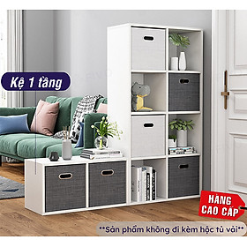 Kệ Sách Tổ Ong Gỗ MDF FIVO FB01 Màu Trắng Sáng Tạo Đa Công Dụng Dễ Lắp Ráp