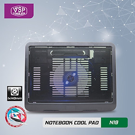 ĐẾ TẢN NHIỆT VSP COOLER N19 (1*Fan 14cm) - giao ngẫu nhiên - 1984 - hàng nhập khẩu