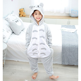 Bộ Đồ Cosplay Cho Bé Trai Và Gái Biến Hình Totoro Xám