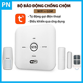 Mua Bộ báo động chống trộm qua điện thoại Tuya Wifi + Sim GSM (Bản tiếng việt)