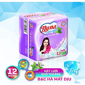 1 Dây Gồm 8 Gói Băng Vệ Sinh 12 Miếng Dryblue Mẫu Tím Băng Vệ Sinh Nyna