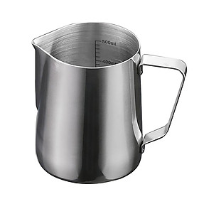 Kitchen Stainless Steel Coffee Frothing Milk Tea Latte Jug with Scale