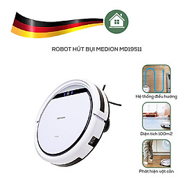 ROBOT HÚT BỤI MEDION MD19511 (phiên bản cao cấp của máy MD18500) - HÀNG NHẬP KHẨU