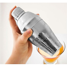 Mua Bình Lắc Shaker Pha Chế Cocktail 550CC Chất Liệu Inox Sáng Bóng