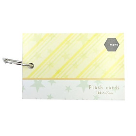 Giấy Note Motto Flash Cards CYFC100-YE (250g) - Màu
