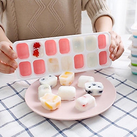Mua Khay đá  khay trữ đông đế silicon toàn cho bé   tiện lợi cho mẹ