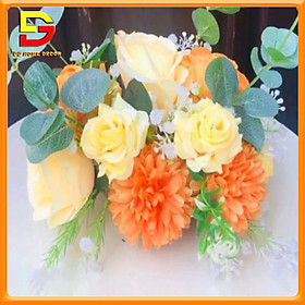 Mua Lẵng Hoa Lụa Trang Trí Tiệc Cưới Dài 20cm Hoa Decor Bàn Hội Nghị  Sự Kiện  Sinh Nhật DG-602