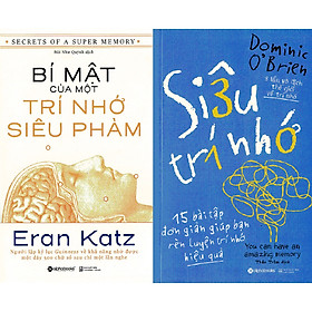 Ảnh bìa Combo Sách Luyện Trí Nhớ ( Bí Mật Của Một Trí Nhớ Siêu Phàm + Siêu Trí Nhớ ) (Tặng kèm Tickbook)